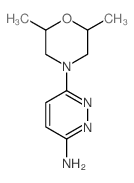 3-Amino-6-(2,6-dimethylmorpholin-4-yl)pyridazine Structure