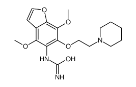 [4,7-dimethoxy-6-[2-(1-piperidyl)ethoxy]benzofuran-5-yl]urea Structure