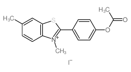 [4-(3,6-dimethylbenzothiazol-2-yl)phenyl] acetate结构式
