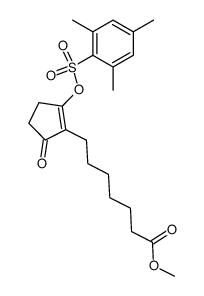 Methyl 7-(2-(mesitylenesulfonyloxy)-5-oxo-1-cyclopentenyl)heptanoate结构式