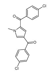 2,4-bis(4-chlorobenzoyl)-1-methylpyrrole Structure