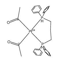 [Pt(acetyl)2(dppp)] Structure