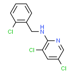3,5-dichloro-N-[(2-chlorophenyl)methyl]pyridin-2-amine Structure