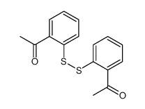 1-[2-[(2-acetylphenyl)disulfanyl]phenyl]ethanone结构式