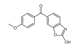 6-(4-methoxybenzoyl)-3H-1,3-benzoxazol-2-one Structure