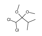 1,1-Dichloro-2,2-dimethoxy-3-methylbutane结构式