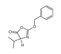 2-benzyloxy-4-isopropyl-L-5(4H)-oxazolone结构式