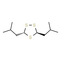 TRANS-3,5-BIS(2-METHYLPROPYL)-1,2,4-TRITHIOLANE结构式