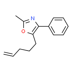 Oxazole, 2-methyl-5-(4-pentenyl)-4-phenyl- (9CI) Structure