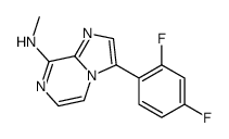 3-(2,4-difluorophenyl)-N-methylimidazo[1,2-a]pyrazin-8-amine结构式