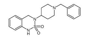 3-(1-Benzylpiperidin-4-yl)-3,4-dihydro-1H-2$l^{6},1,3-benzothiadiazine-2,2-dione结构式