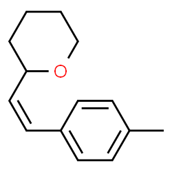 2H-Pyran,tetrahydro-2-[(1Z)-2-(4-methylphenyl)ethenyl]-(9CI) Structure