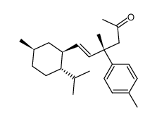 (E)-6-((1S,2S,5R)-2-isopropyl-5-methylcyclohexyl)-4-methyl-4-(p-tolyl)hex-5-en-2-one结构式