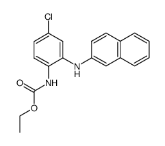 ethyl (4-chloro-2-(naphthalen-2-ylamino)phenyl)carbamate结构式