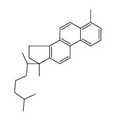 18,19-Dinorcholesta-1,3,5,7,9,11,13-heptaene, 4,17-dimethyl-, (17alpha )- Structure