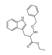 Ethyl α-(benzyloxamino)-β-(indol-3-yl)propanoate结构式