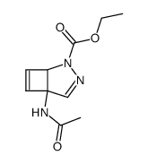 ethyl 5-acetamido-2,3-diazabicyclo[3.2.0]hepta-3,6-diene-2-carboxylate结构式