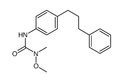 1-methoxy-1-methyl-3-[4-(3-phenylpropyl)phenyl]urea Structure