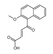acido β-(2-metossi-1-naftoil)acrilico Structure