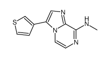 N-methyl-3-thiophen-3-ylimidazo[1,2-a]pyrazin-8-amine结构式