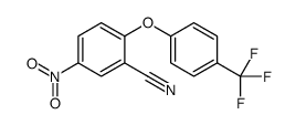 5-nitro-2-[4-(trifluoromethyl)phenoxy]benzonitrile Structure