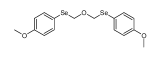 1-methoxy-4-[(4-methoxyphenyl)selanylmethoxymethylselanyl]benzene Structure
