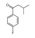 1-(4-氟-苯基)-3-甲基-1-丁酮结构式