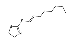 2-oct-1-enylsulfanyl-4,5-dihydro-1,3-thiazole Structure