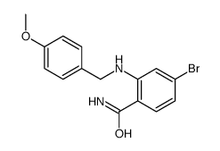 4-bromo-2-[(4-methoxyphenyl)methylamino]benzamide Structure