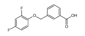 3-(2,4-DIFLUORO-PHENOXYMETHYL)-BENZOIC ACID结构式