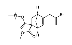 methyl (1S,2R,4S)-5-(2-bromoallyl)-2-(1-((trimethylsilyl)oxy)vinyl)bicyclo[2.2.1]hept-5-ene-2-carboxylate结构式