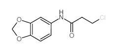 N-(1,3-benzodioxol-5-yl)-3-chloropropanamide Structure