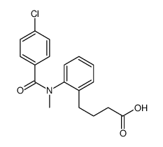 Butyric acid, 4-(o-(4-chloro-N-methylbenzamido)phenyl)-结构式