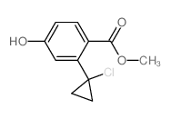 methyl 2-(1-chlorocyclopropyl)-4-hydroxy-benzoate结构式