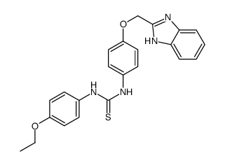 3-[4-(1H-benzoimidazol-2-ylmethoxy)phenyl]-1-(4-ethoxyphenyl)thiourea Structure