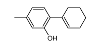 3-hydroxy-1-methyl-4-(cyclohexen-(1)-yl)-benzene结构式