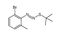 (2-bromo-6-methylphenyl)[(1,1-dimethylethyl)thio]diazene Structure