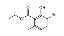 ethyl 3-bromo-2-hydroxy-6-methylbenzoate结构式