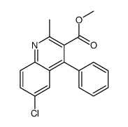 methyl 6-chloro-2-methyl-4-phenylquinoline-3-carboxylate Structure