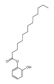 (2-hydroxyphenyl) tetradecanoate Structure