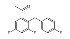 Ethanone, 1-[3,5-difluoro-2-[(4-fluorophenyl)methyl]phenyl]结构式
