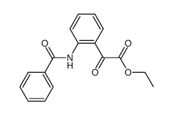 (2-benzoylamino-phenyl)-glyoxylic acid ethyl ester Structure