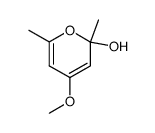 4-Methoxy-2,6-dimethyl-2H-pyran-2-ol结构式