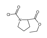 L-Proline, 1-(chlorocarbonyl)-, ethyl ester (9CI) Structure