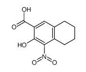3-hydroxy-4-nitro-5,6,7,8-tetrahydro-[2]naphthoic acid结构式