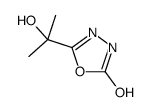 5-(2-hydroxypropan-2-yl)-3H-1,3,4-oxadiazol-2-one结构式