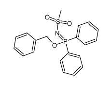 benzyl P,P-diphenyl-N-(methanesulfonyl)phosphinimidate Structure