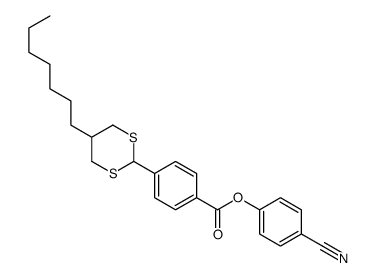 (4-cyanophenyl) 4-(5-heptyl-1,3-dithian-2-yl)benzoate结构式