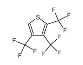 2,3,4-tris(trifluoromethyl)thiophene结构式