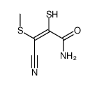 3-cyano-3-methylsulfanyl-2-sulfanylprop-2-enamide结构式